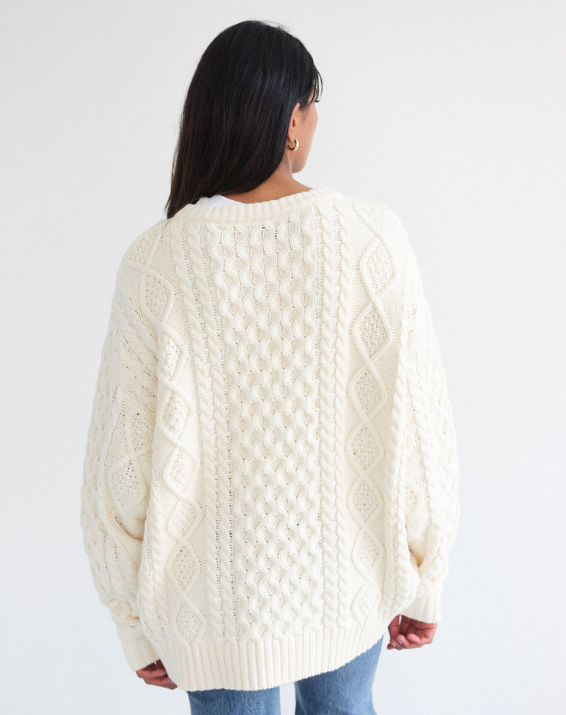 IRISH CABLE OVERSIZED SWEATER