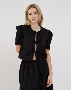 POPLIN TIE UP TOP