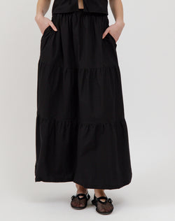 POPLIN LONG SKIRT