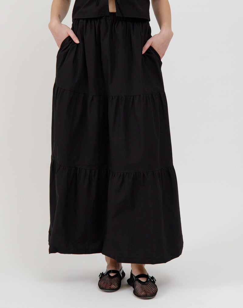 POPLIN LONG SKIRT