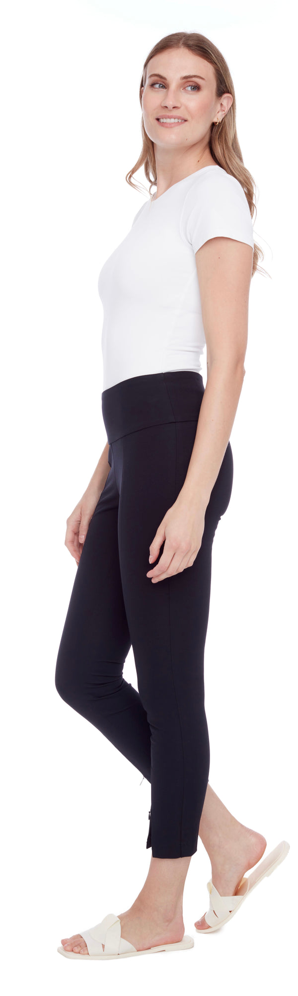 ANABEL COMPRESSION FRONT ANKLE-ZIP PANT