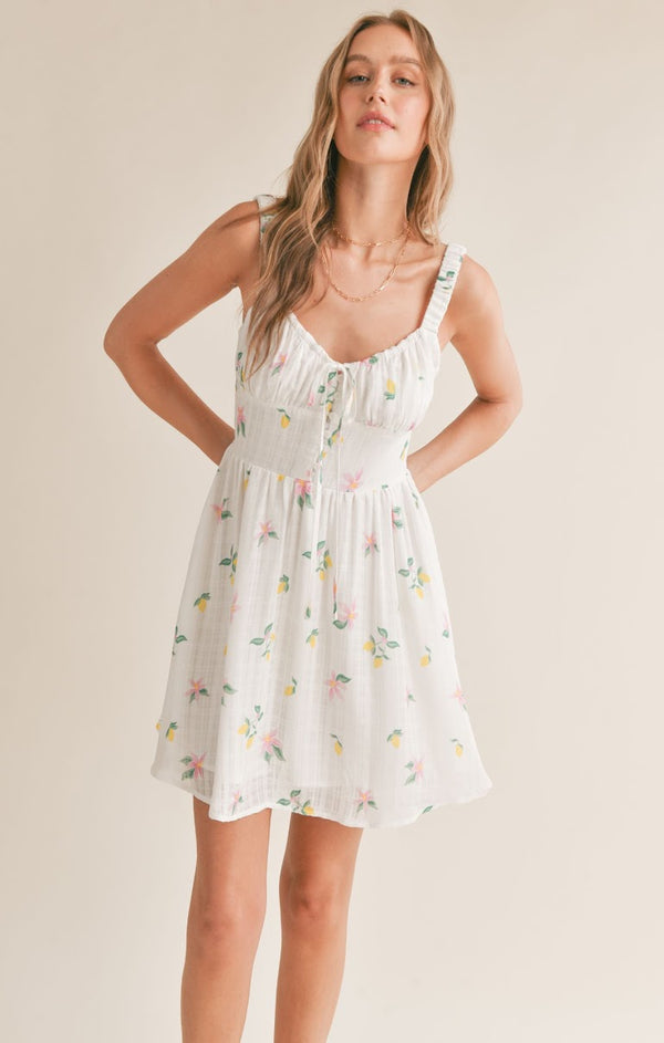 SPRING CLEANING DRESS WITH SCRUNCHY STRAPS