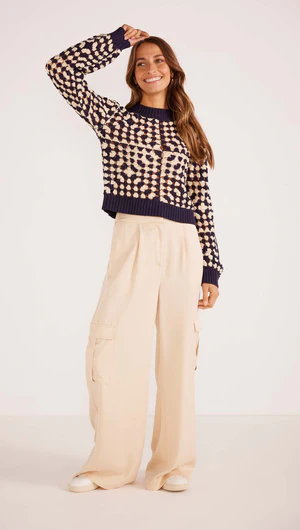 MEYER CROCHET KNIT JUMPER