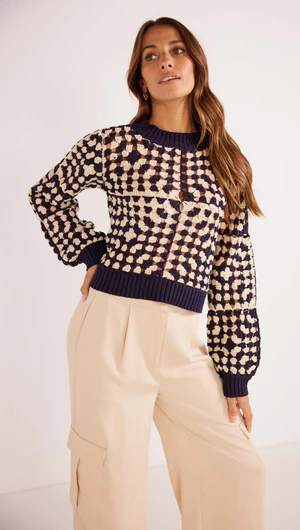 MEYER CROCHET KNIT JUMPER