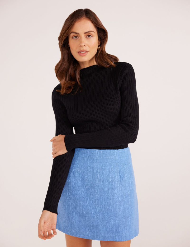 LARA RIB KNIT TOP