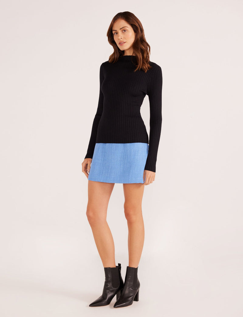 LARA RIB KNIT TOP