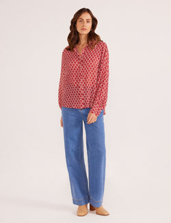 ANNIE BUTTON DOWN BLOUSE