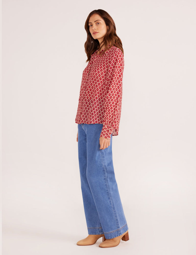 ANNIE BUTTON DOWN BLOUSE