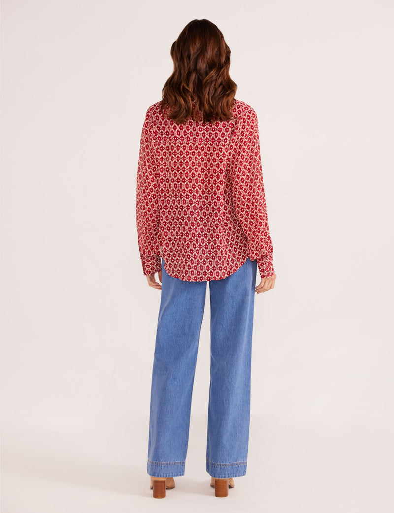 ANNIE BUTTON DOWN BLOUSE