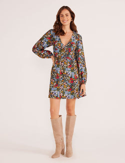 JOSIE LONG SLEEVE MINI DRESS