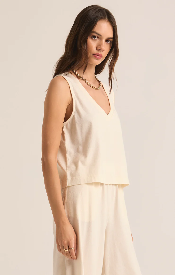 SLOANE V-NECK TOP