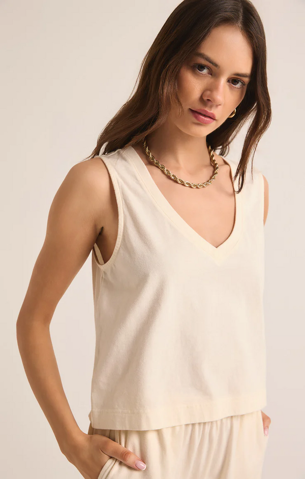 SLOANE V-NECK TOP