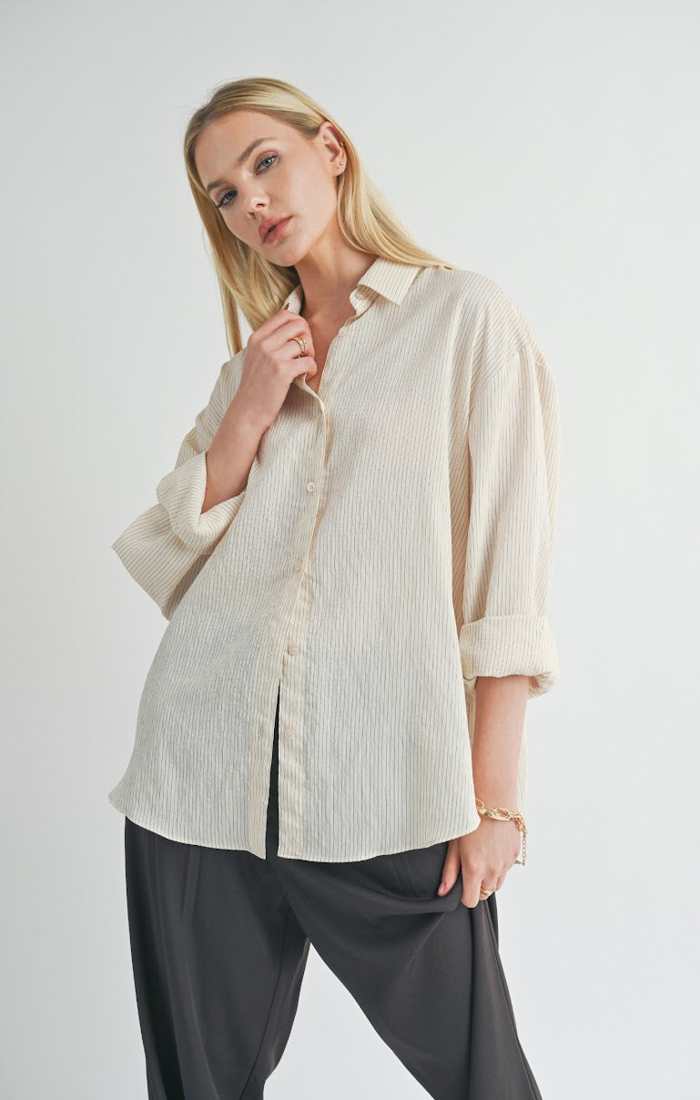 SOFT SOUL OPEN BACK SHIRT