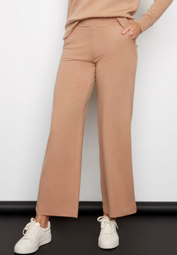 ROXANNE SOLID LT PONTE WIDE-LEG PANT