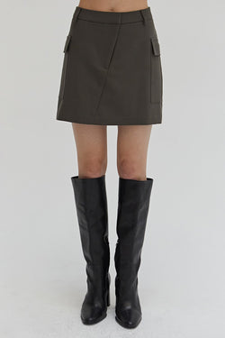 CRESCENT - MINI SKIRT WITH CARGO POCKETS