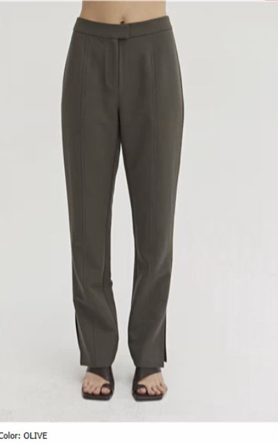 CRESCENT - TROUSERS WITH ANKLE SLIT