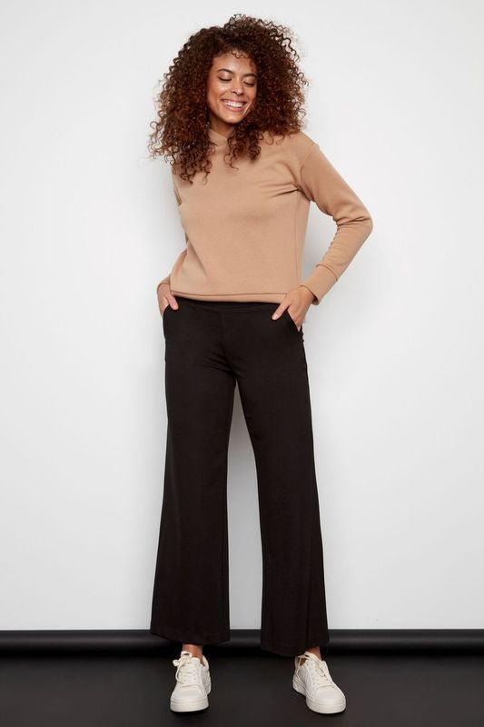 ROXANNE SOLID LT PONTE WIDE-LEG PANT