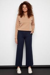 ROXANNE SOLID LT PONTE WIDE-LEG PANT