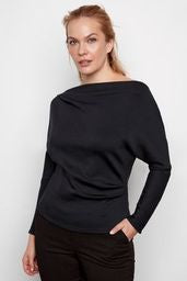 DEMI BUTTER COWLNECK DOLMAN TOP