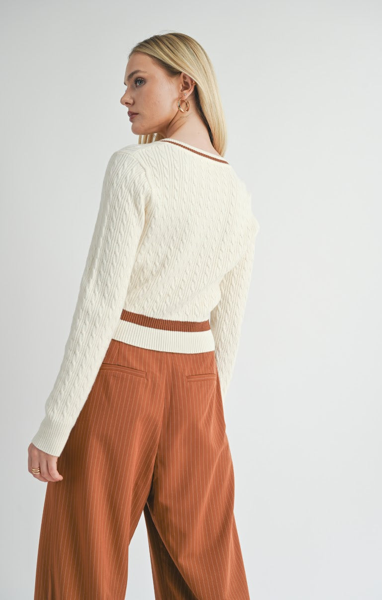 LOIS CABLE SWEATER