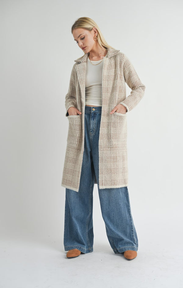 MARCEAU HOUNDSTOOTH COAT