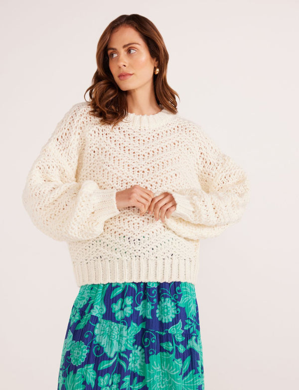 LUNA ZIG-ZAG KNIT JUMPER