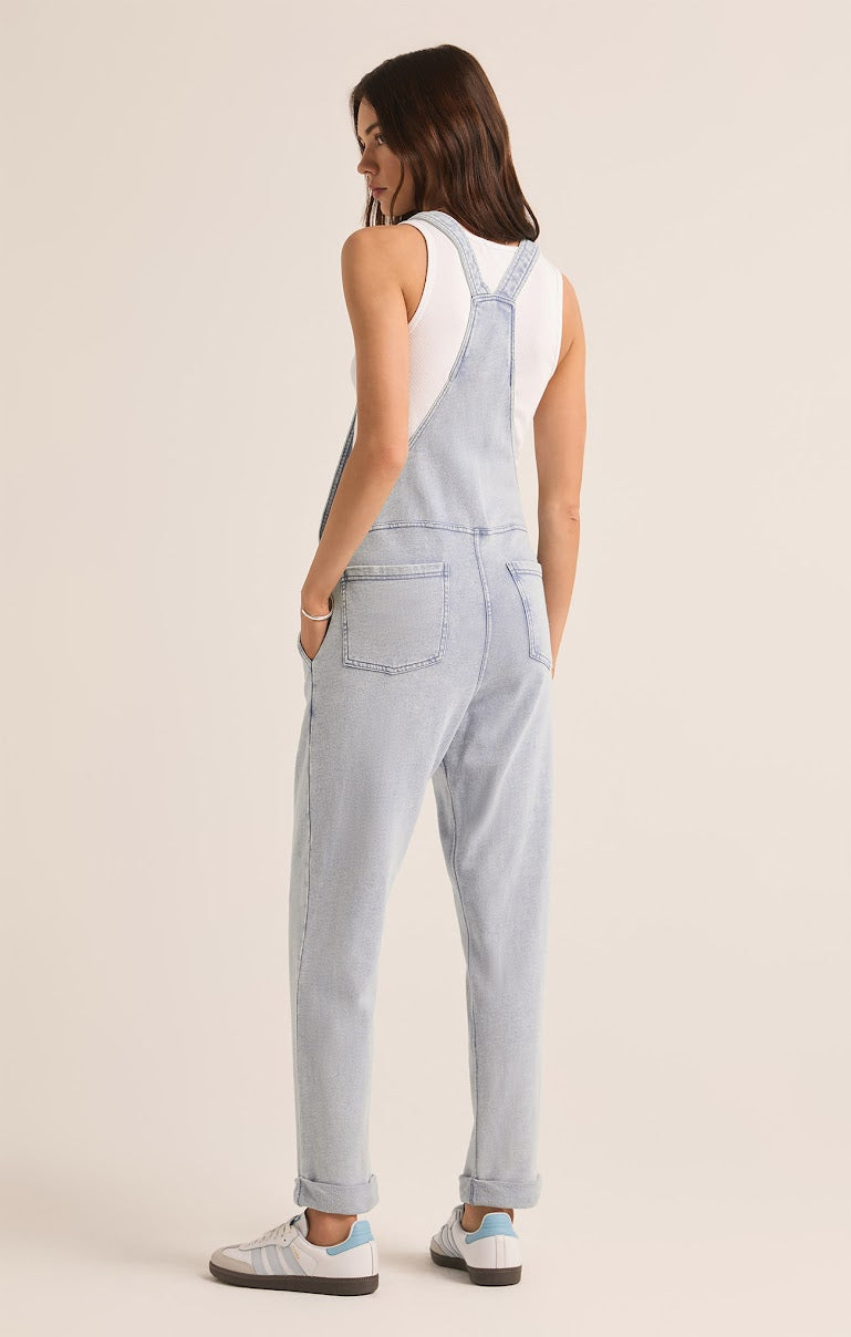 THE KNIT DENIM OVERALL