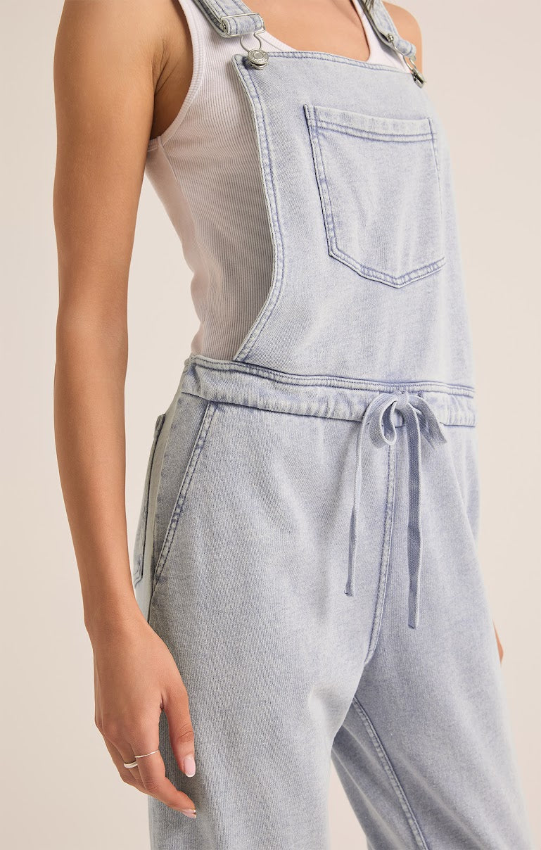 THE KNIT DENIM OVERALL