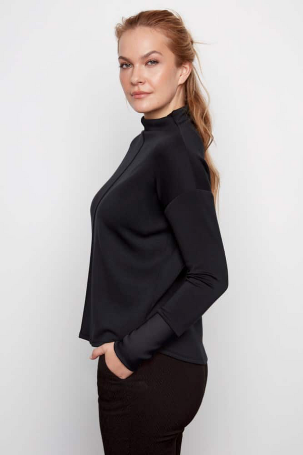 ARYA BUTTER CONTRAST TURTLENECK