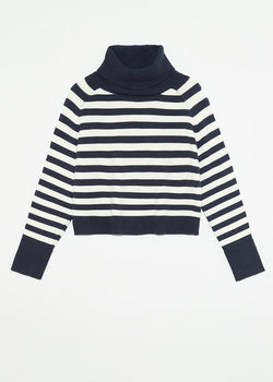 PUGLIESE STRIPED TURTLENECK SWEATER