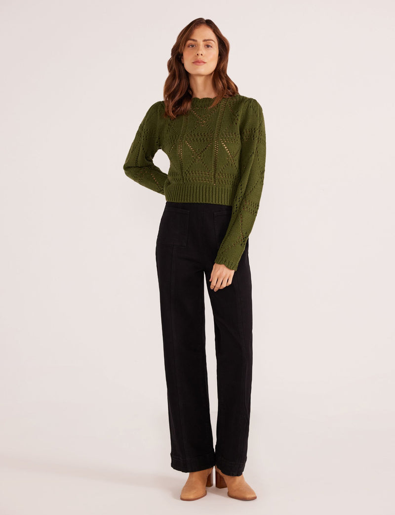 SALLY POINTELLE KNIT JUMPER