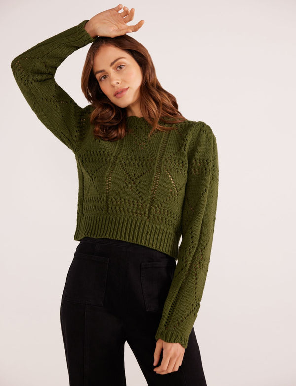 SALLY POINTELLE KNIT JUMPER