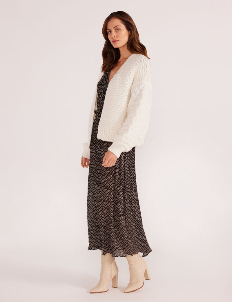 ABBY TEXTURED KNIT CARDIGAN