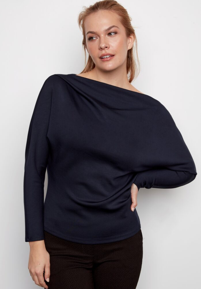 DEMI BUTTER COWLNECK DOLMAN TOP