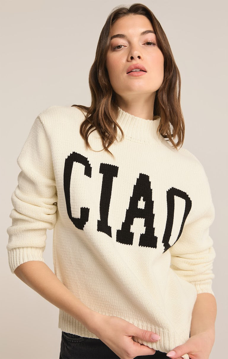 CIAO INTARSIA SWEATER