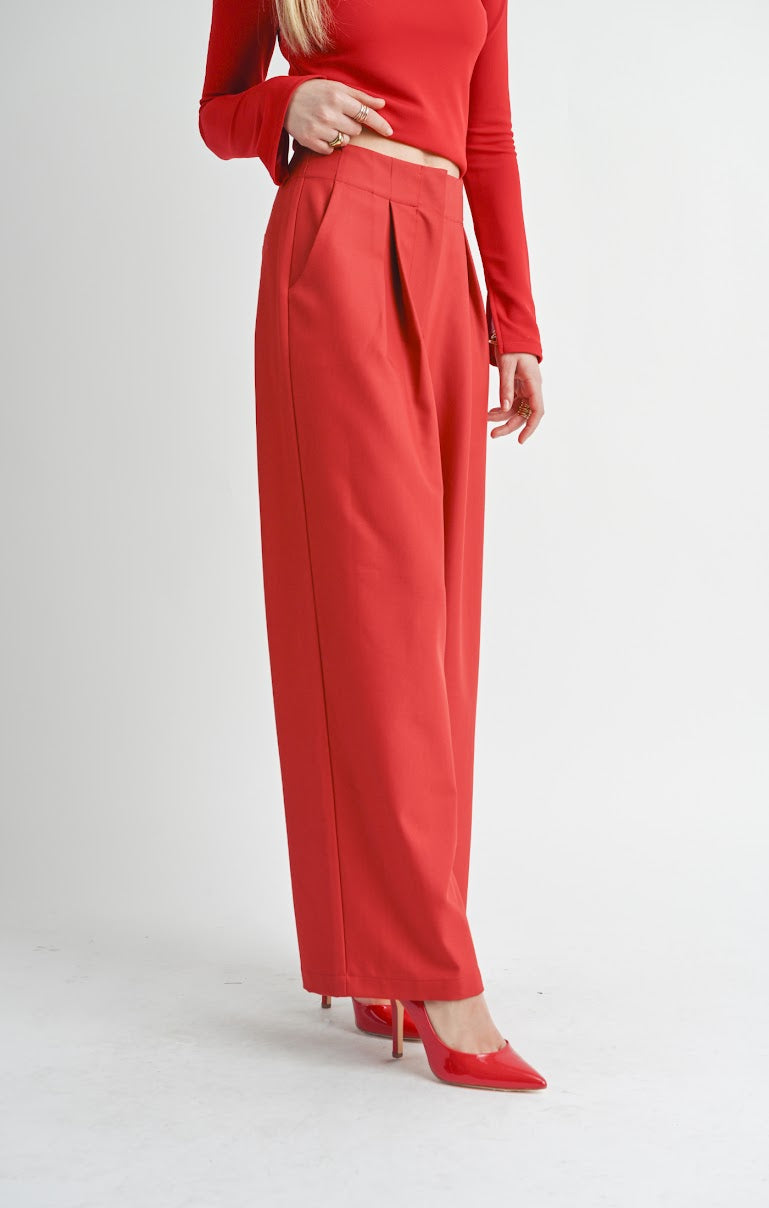 TAKE ACTION PLEATED WIDE LEG TROUSER