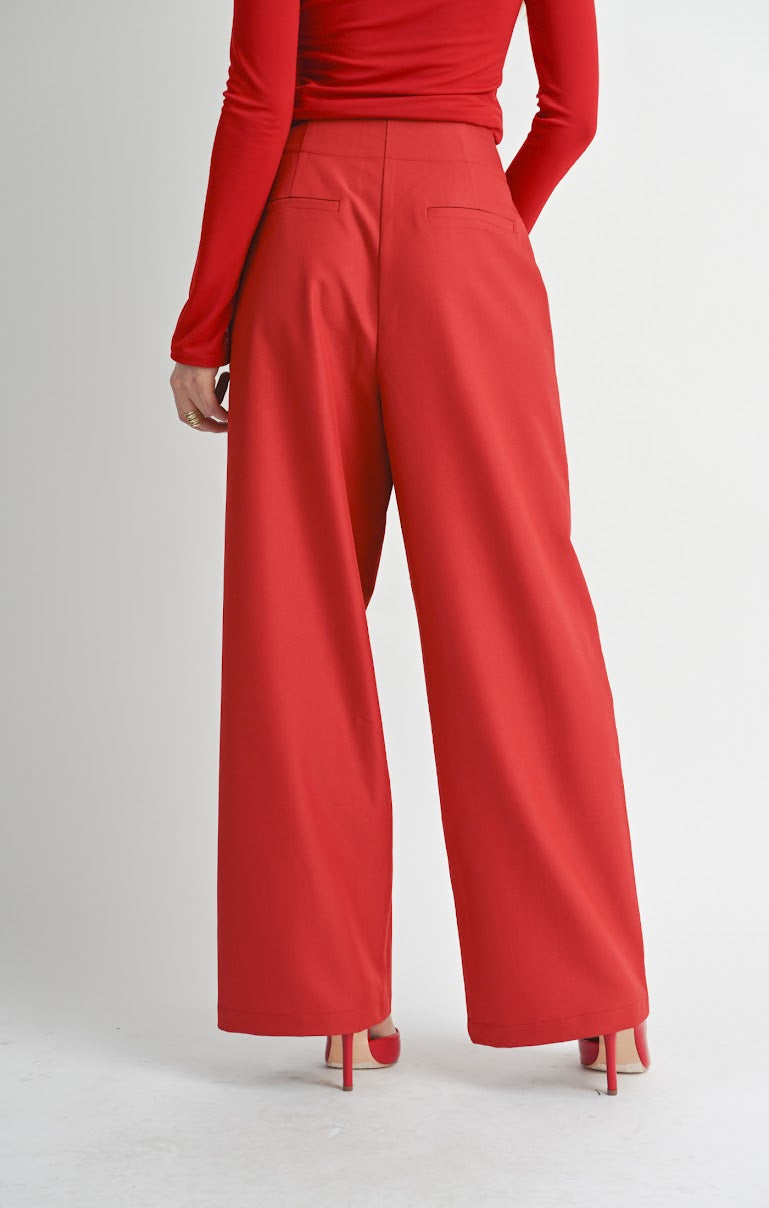 TAKE ACTION PLEATED WIDE LEG TROUSER