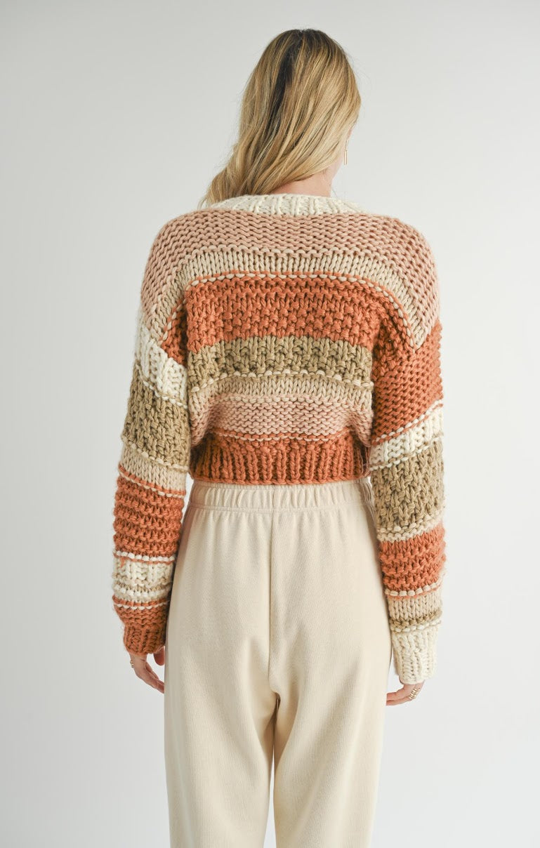 BUTTER PECAN CHUNKY SWEATER