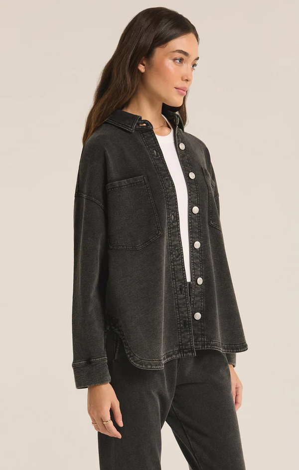 ALL DAY KNIT DENIM JACKET