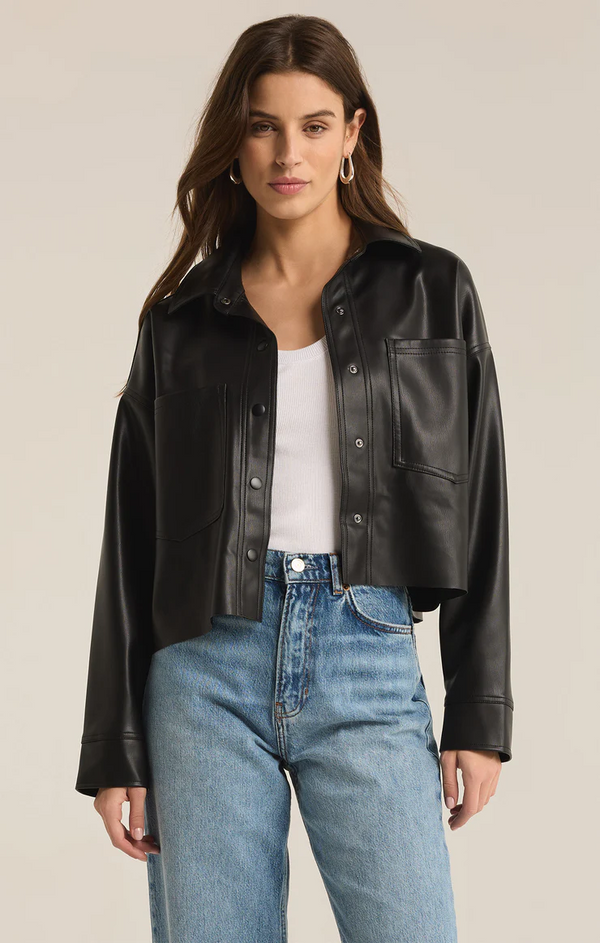 ALL DAY FAUX LEATHER JACKET