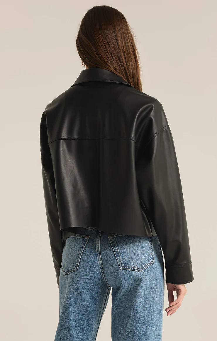 ALL DAY FAUX LEATHER JACKET