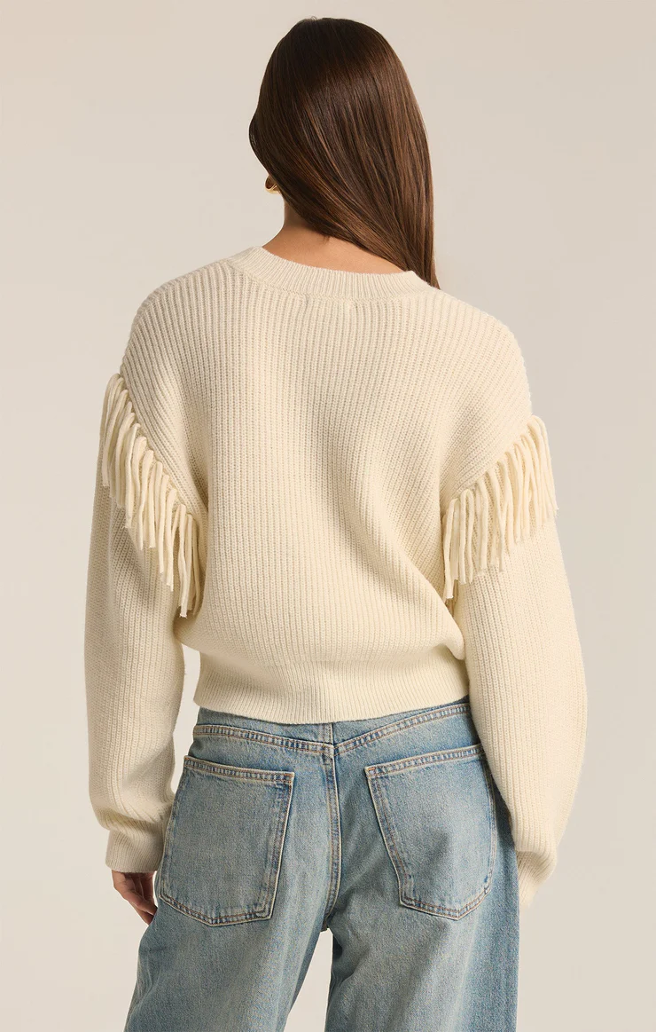 ON THE FRINGE SWEATER