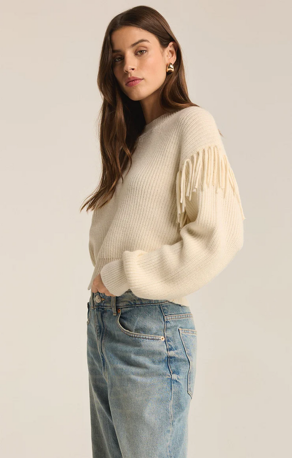 ON THE FRINGE SWEATER