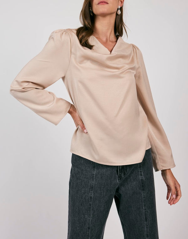 MODERNITY COWL NECK BLOUSE