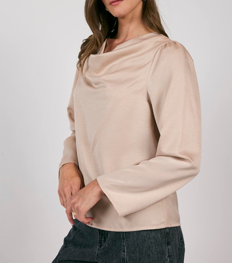 MODERNITY COWL NECK BLOUSE