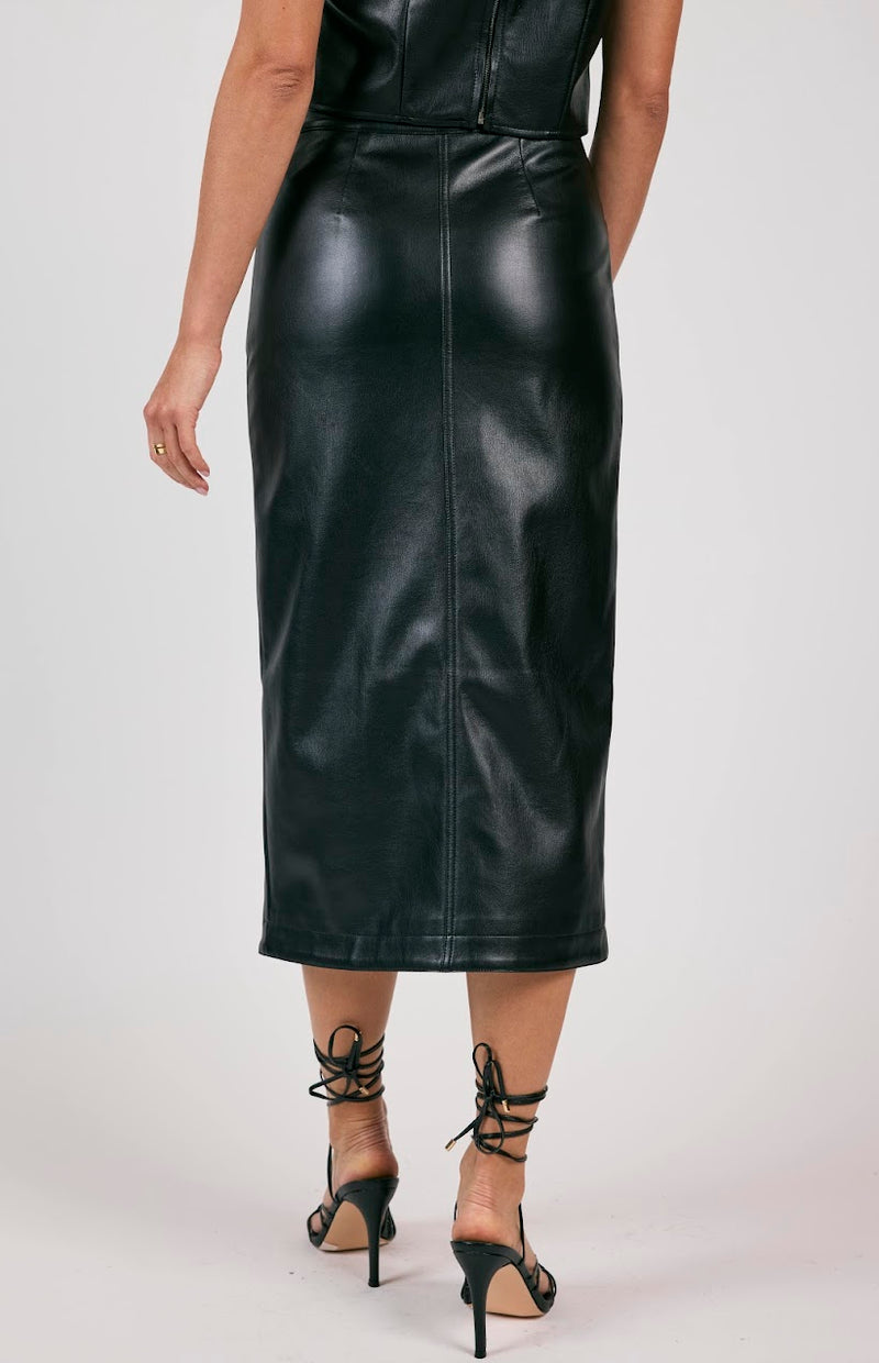 ERA FAUX LEATHER MAXI SKIRT