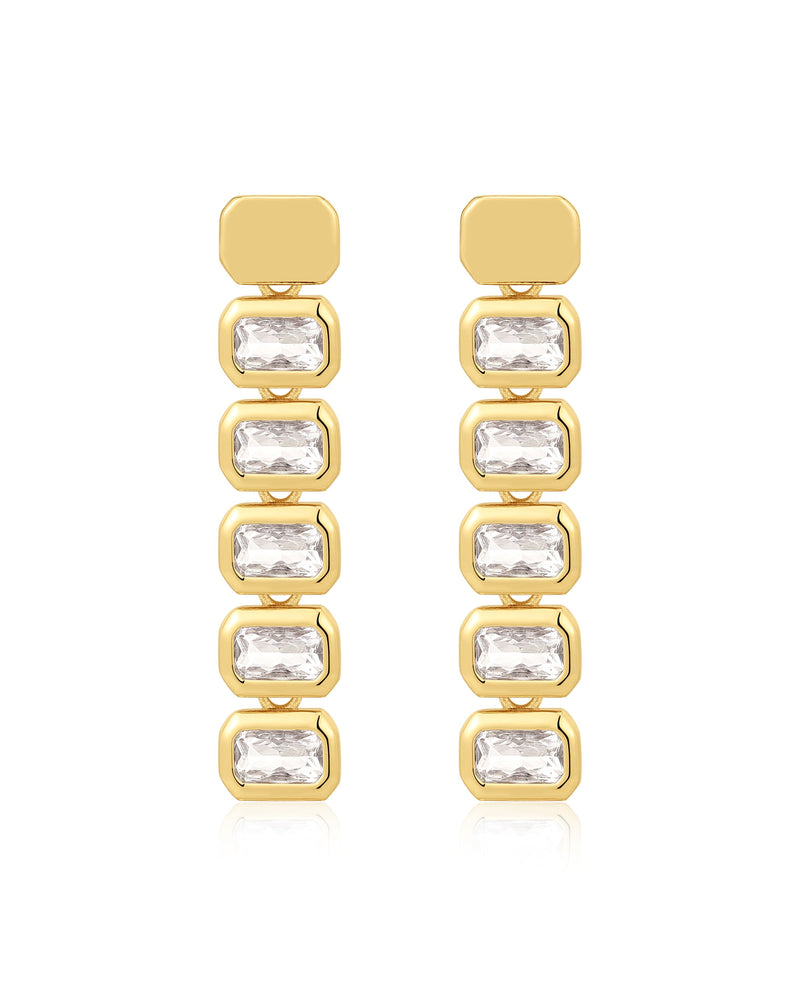 THE BIANCA BEZEL DROP STUDS