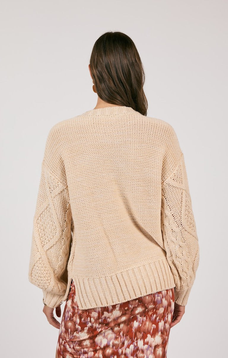 CEDAR OVERSIZED CABLE KNIT SWEATER