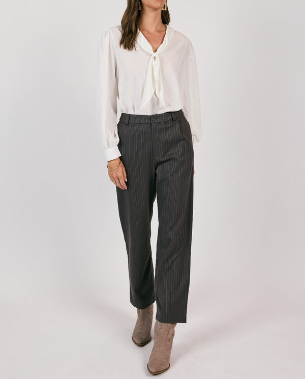 HIGH UP PINSTRIPE TROUSERS