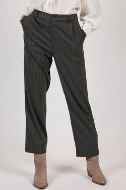 HIGH UP PINSTRIPE TROUSERS